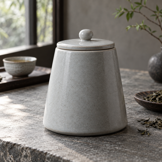 Mist Taper Tea Jar closed, generated design illustration; props excluded